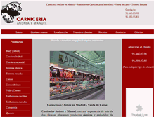 Tablet Screenshot of carniceriasandreaymanuel.com